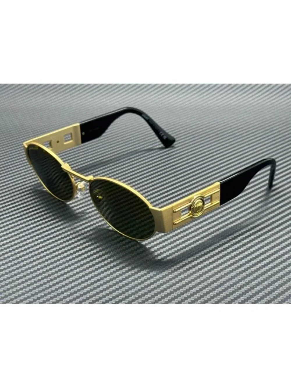 New Versace Men Gold Sunglasses 56-18-140